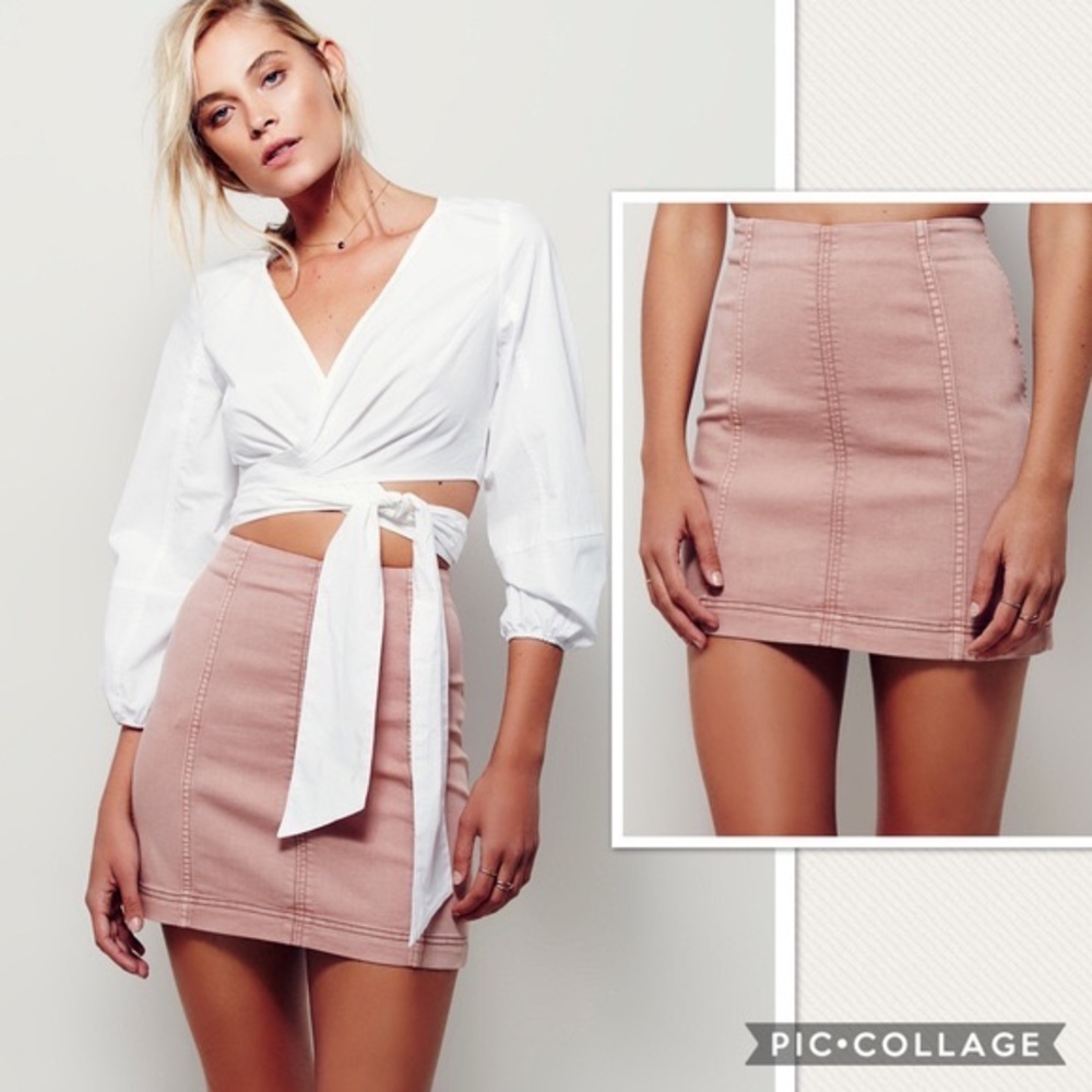 NWT Free People Femme Modern Mini Skirt